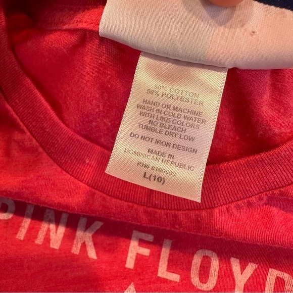 EU GAP Pink Floyd Girl’s Pink Graphic Baseball Tee - Picture 7 of 7